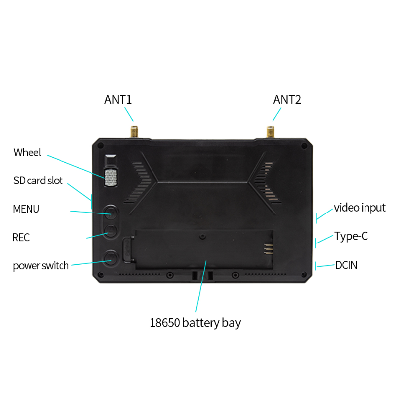 SKYZONE M5 FPV Monitor with DVR