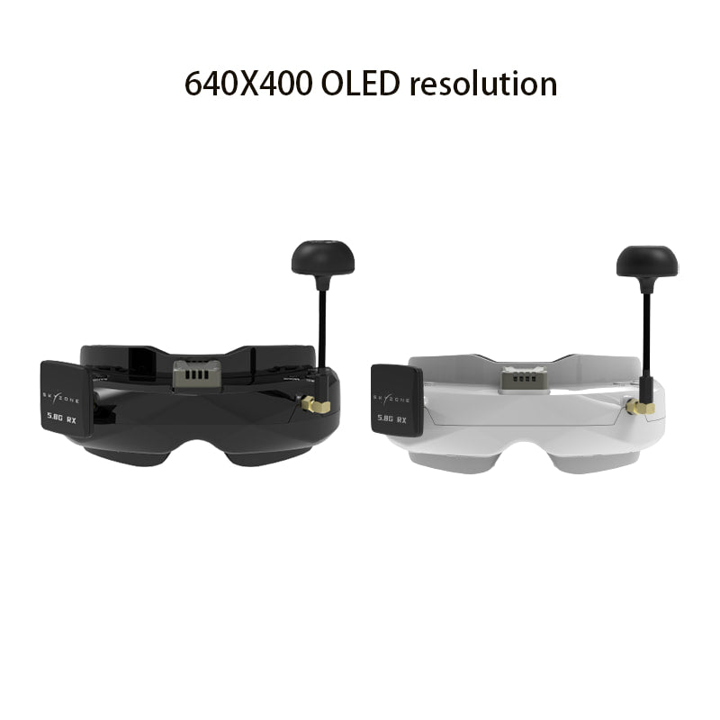oled fpv goggles Skyzone Skyzone SKY02O FPV Goggles OLED 5.8Ghz SteadyView Diversity RX Built in HeadTracker DVR AVIN/OUT for RC Racing Drone