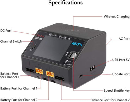 HOTA D6 Pro Lipo Charger