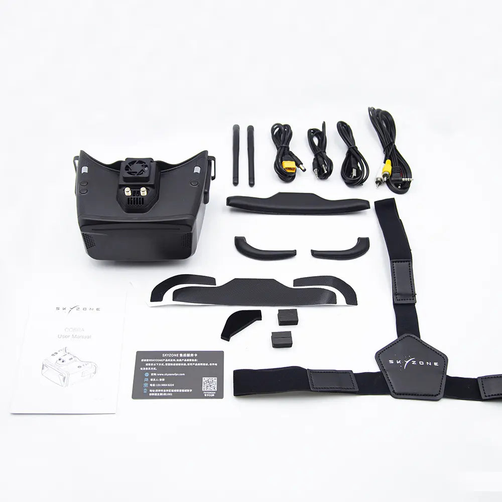 SKYZONE Cobra x V4 Diversity 5.8ghz 48ch Steadyview Receiver FPV Goggles with DVR