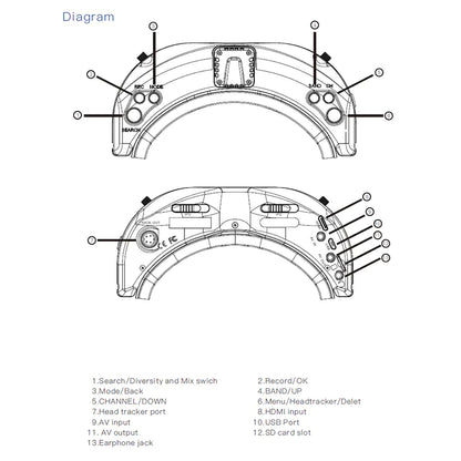 skyzone sky02o fpv goggles
